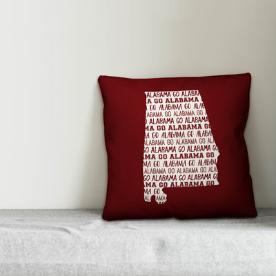Alabama Go Team Throw Pillow