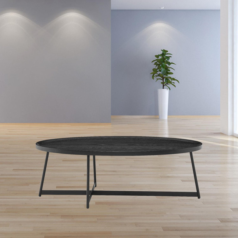 Table basse Gracie Mills, 15.8" H x 47.3" W x 23.6" D, Black