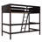 Solid Wood Twin Loft Bed with Ladder – Sturdy Pine Frame, Minimalist Platform Bed for Bedroom(Espresso)