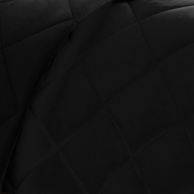 Très grand édredon très grand avec réversible, matelassé à motif de losanges, duvet synthétique, 2 taies décoratives, antitaches et design captivant