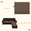 Canapé Chesterfield 82,6 po rembourré en velours avec garniture cloutée et accoudoirs roulés-1182186658