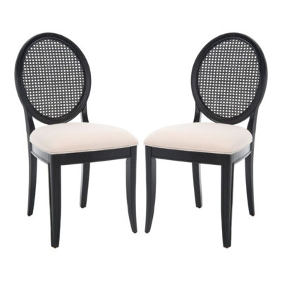Chaise parsons capitonnée en tissu