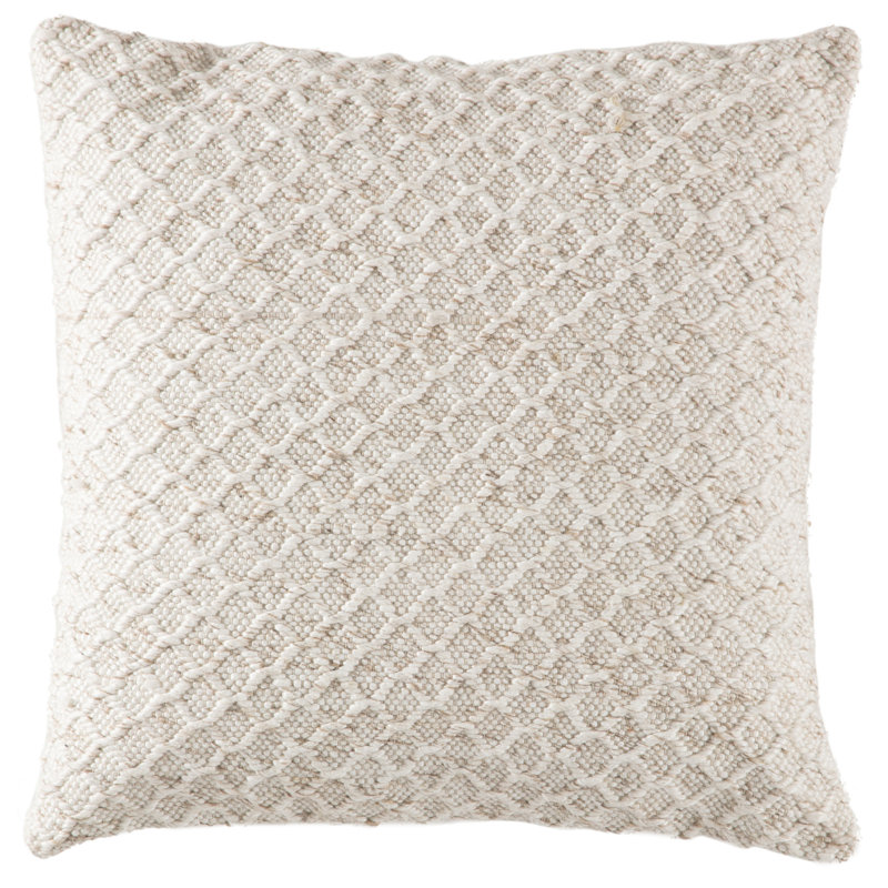 Housse de coussin Jaipur Living Essence, Crème