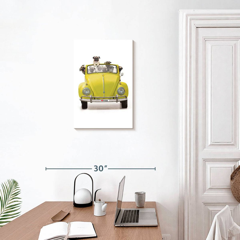 Pug Bug, 24" H x 16" W
