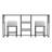 Calinda Console Table With Stools