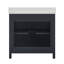 Meuble-lavabo simple 36 po avec plateau en pierre reconstituée Keiera-303930890