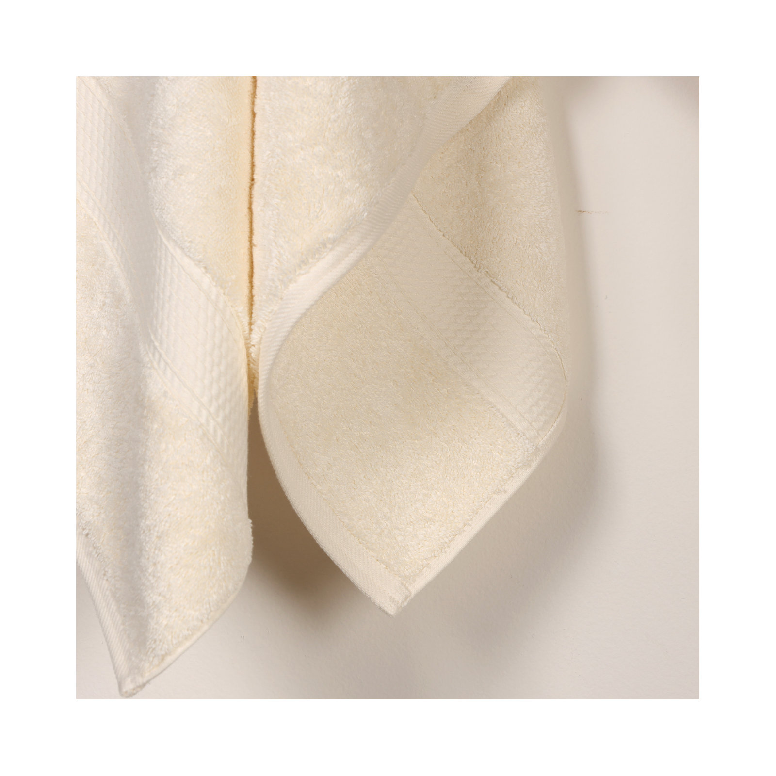 Renata 800 GSM 2 Piece Certified Egyptian Cotton Bath Towel Set , Cream