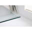 Table rectangulaire moderne en verre trempé et cadre en fer argenté-913351833-913351832