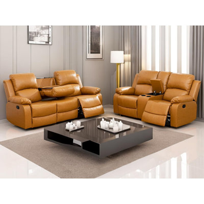 2-Piece Manual Reclining Living Room Sofa Set by Latitude Run