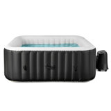Costway 71" Inflatable Hot Tub With 130 Air Jets Electric Heater Pump Filter Cartridges