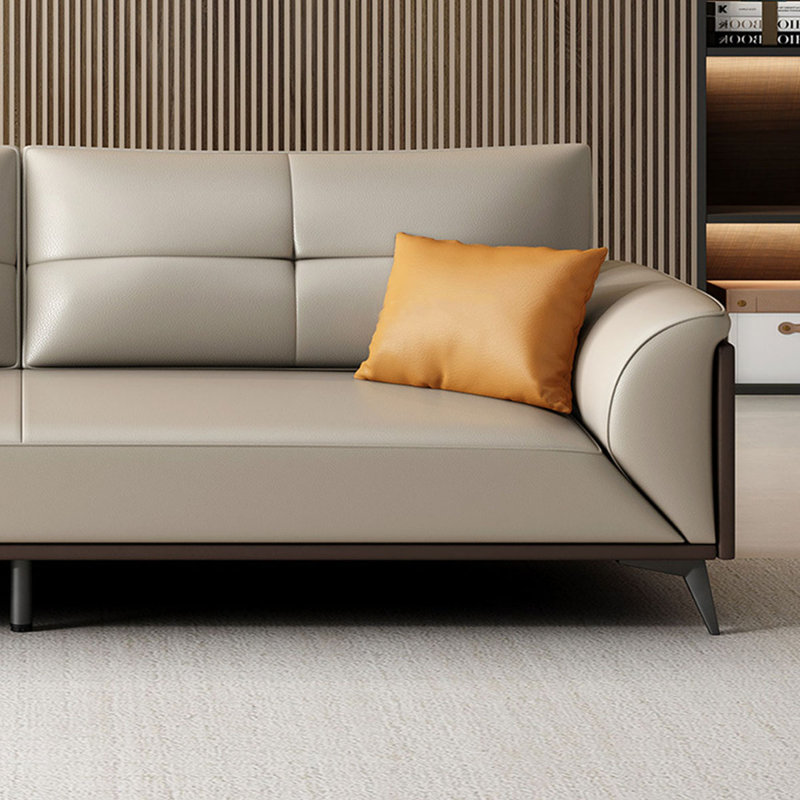 Office sofa leather simple business sofa set