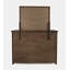 Commode combinée 6 tiroirs en bois massif avec miroir Fairford-1850040394