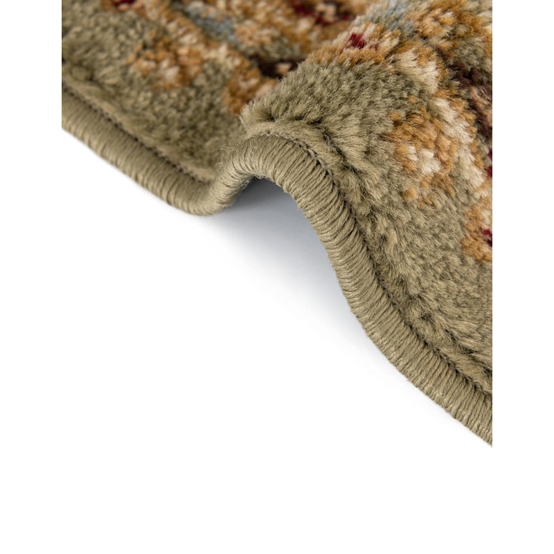 Tapis oriental Niles, Rectangle 9 pi x 12 pi, Vert