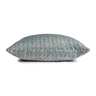 Petal Metal Square Velvet Pillow