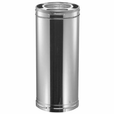 Dura Vent DuraVent DuraPlus Stainless Steel Triple Wall Stove Pipe, Silver  - Wayfair Canada