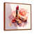 Toile avec cadre flottant brun