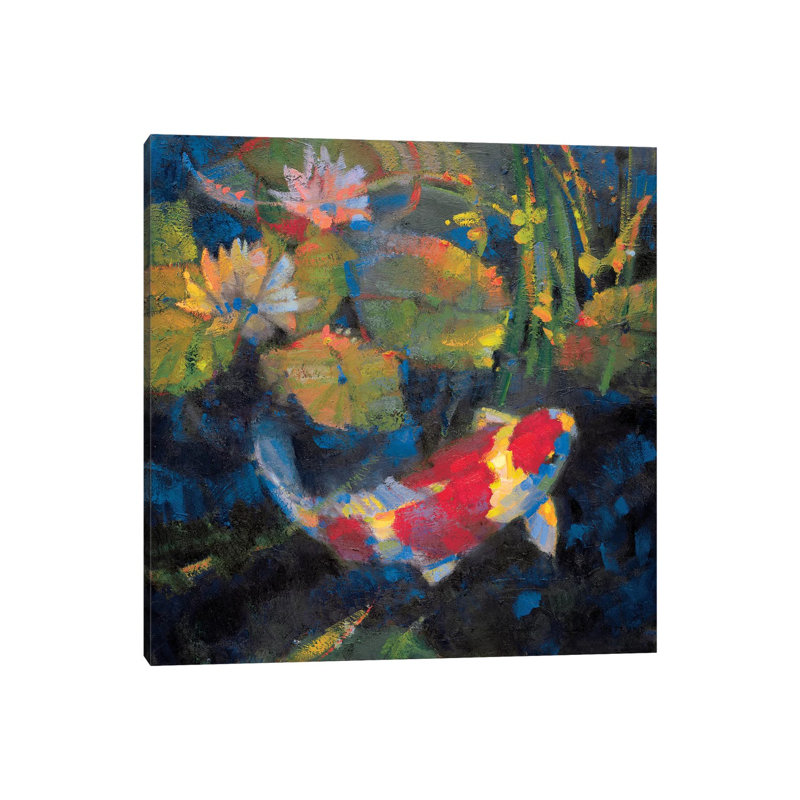 Water Garden I - Wrapped Canvas Painting, 30.48cm H x 30.48cm W x 1.91cm D
