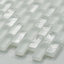 Glacier White Glass Mosaic Tile