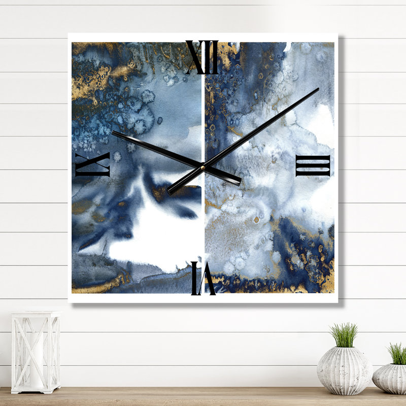 Horloge murale Abstract Waves IV, Grand