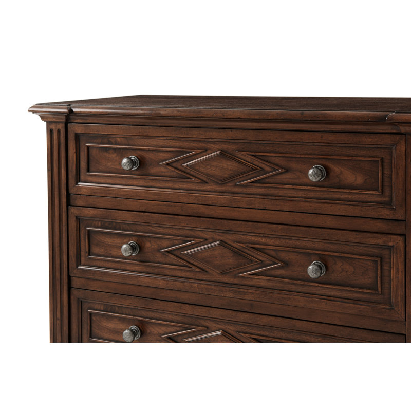 Tavel 3 - Drawer Nightstand, Brown
