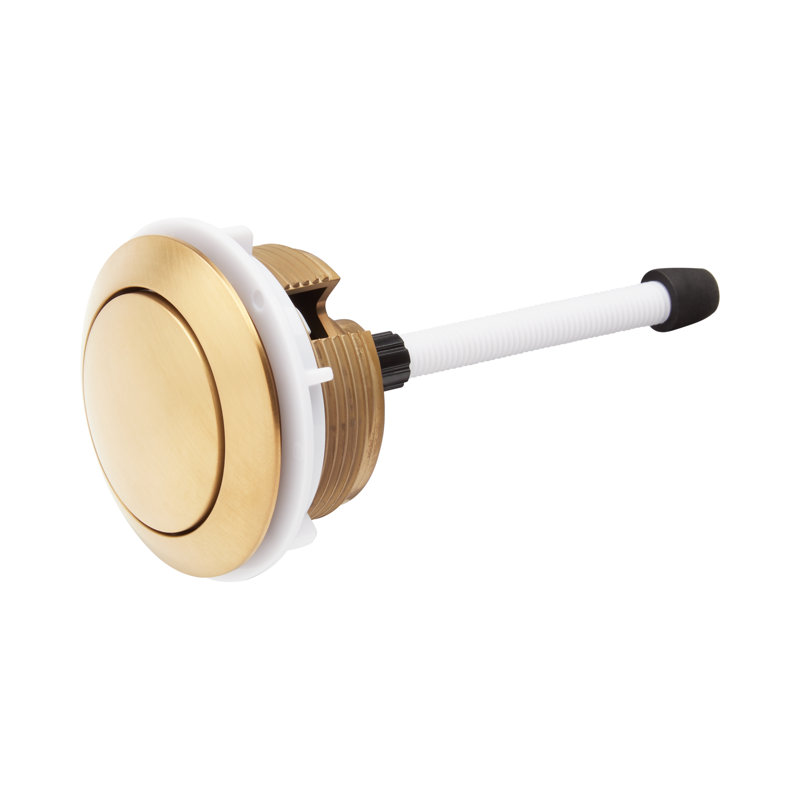 Push Button Flush Actuator - Brushed, Gold