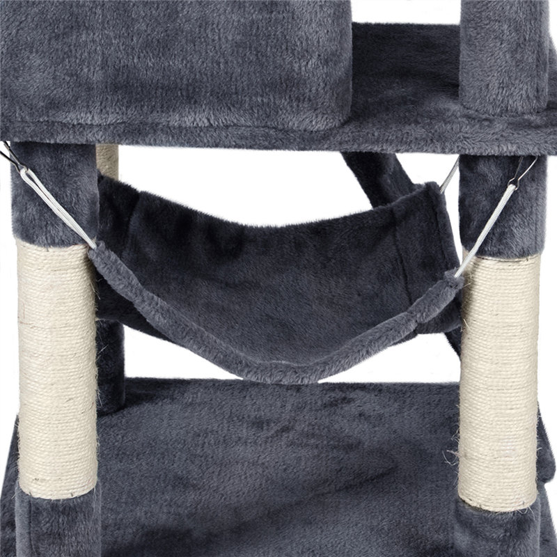 130cm Tall Cat Tree, Dark Grey
