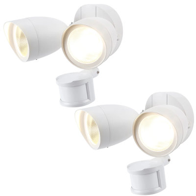 LED Hardwired Sensor Security Flood Light Dusk to Dawn 4 Modes
