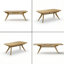 Ensemble de salle à manger extensible 7 pièces 78 "à 96" avec 6 chaises en lin-759374934