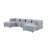 modular sofa  BEIGE  chenille fabric,  simple and grand, the seat and back is very soft. this is also a