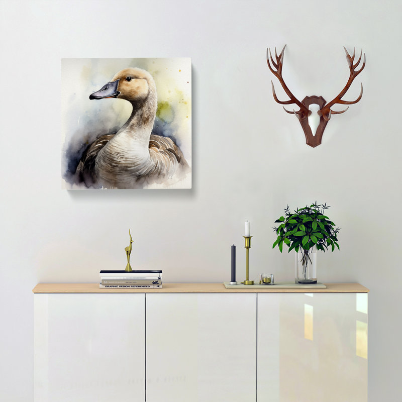 Goose Watercolour - Wrapped Canvas