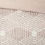Housse de couette Queen Cotton Blush, motif géométrique, 2 taies décoratives incluses double / grand en rose, géométrique-125166476