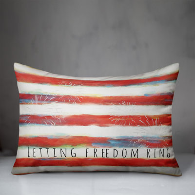 Letting Freedom Ring Throw Pillow