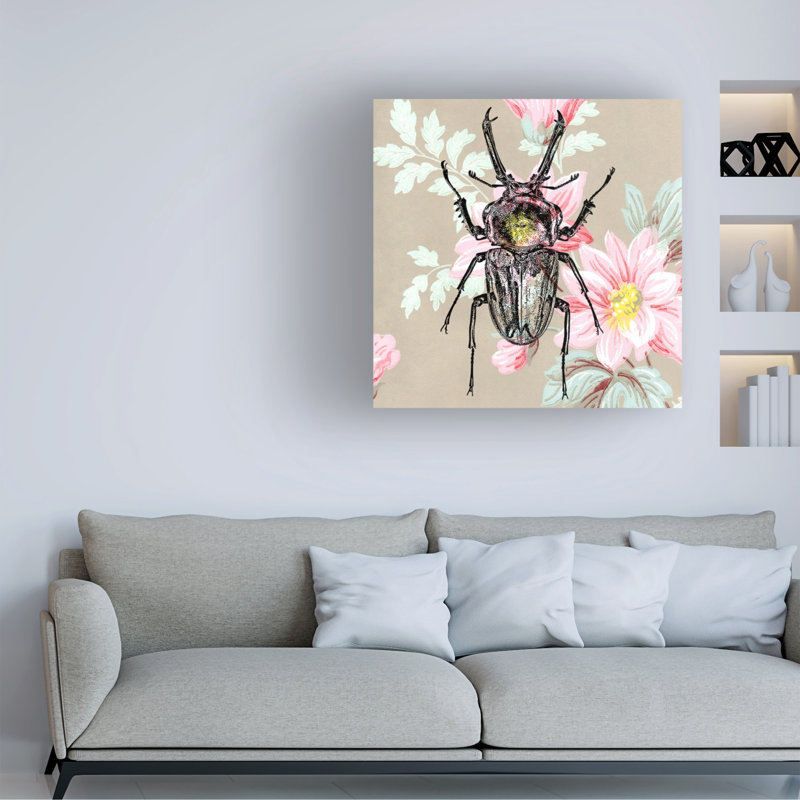 Papier peint moderne et contemporain Beetle, L 14 po x H 14 po