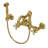 Acqui Wall Mount Bridge Kitchen Faucet With Sidespray And Column Spout-61013905-53640804