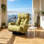 Fauteuil à billes surdimensionné et confortable avec accoudoirs pour adultes - Confort et soutien ultimes pour le salon, la chambre à coucher-130604380