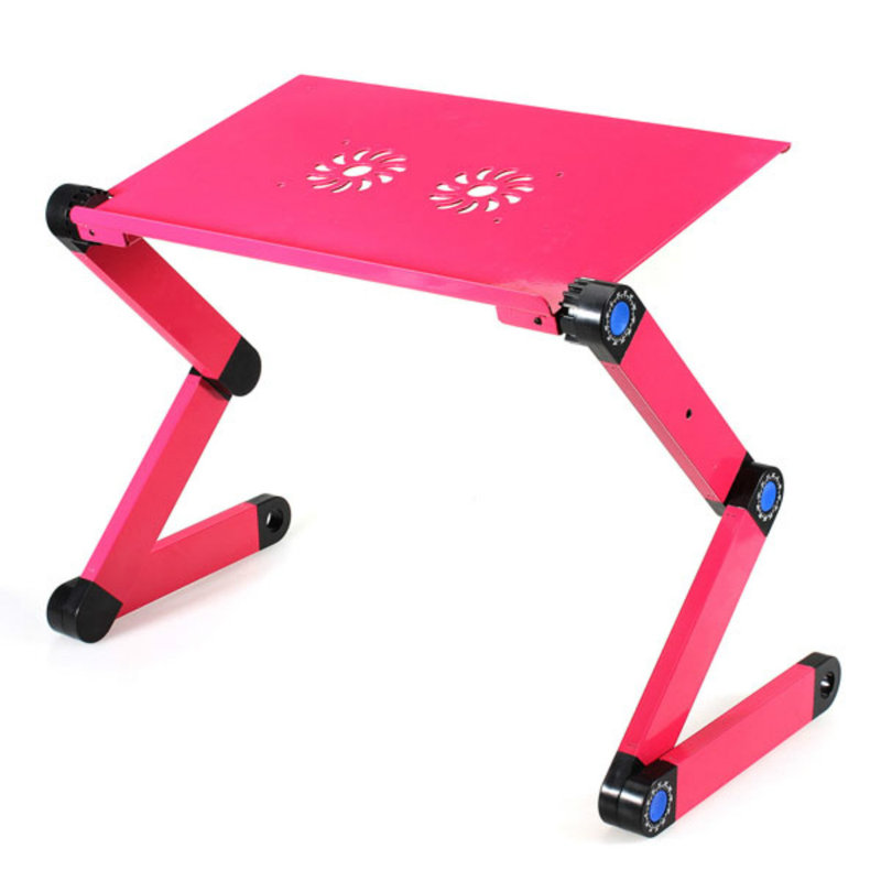 48cm H x 53cm W Laptop Cart, Pink