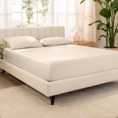 Organic Sateen Machine Woven Fitted Sheet