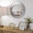 Elegant 20" Contemporary Fluted Round Mirror Wall Decor-974886327