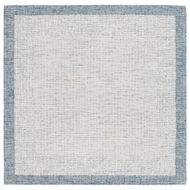 Madyson Hand Tufted Wool Area Rug, Square 6'