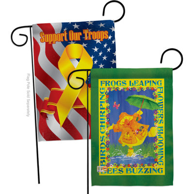 Double Sided 18.5'' H x 13'' W Polyester Animal Garden Flag