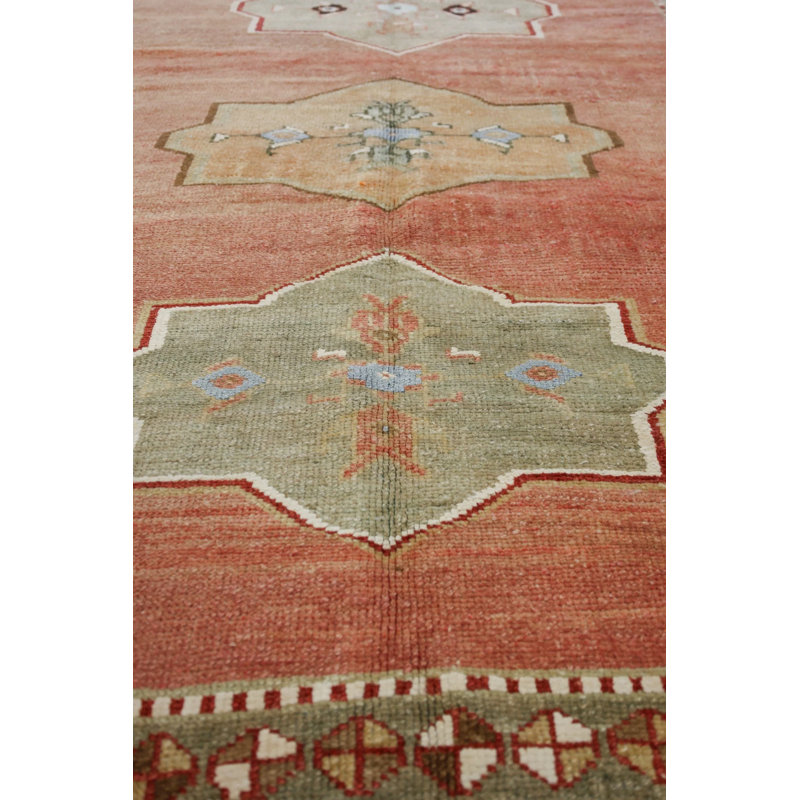 Vintage Turkish Village Rugs One-of-a-Kind Runner 4'7" X 11'3" Area Rug