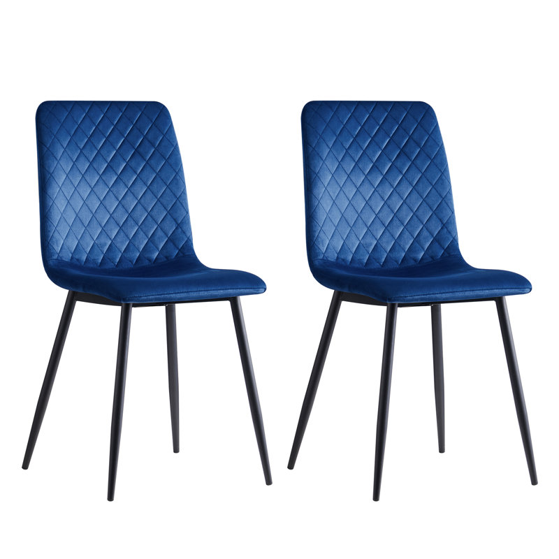 Upholstered Dining Chair, Royal Blue, 2