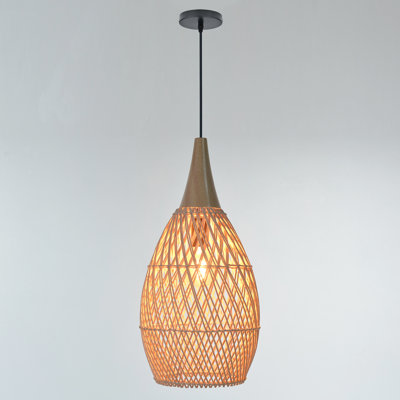 Bhuwan 1 - Light Natural Teardrop Pendant