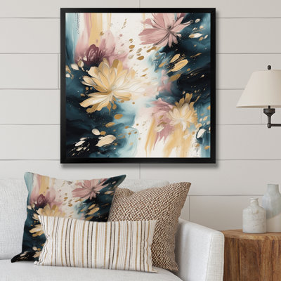 «Robutti Pink and Beige Blooming Abstractions II», reproduction sur toile