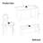 6 Pieces Dining Set 6-Piece Kitchen Table Set For Kitchen, Breakfast Nook, Living Room Occasions-1484727241-1484727285-1484727283