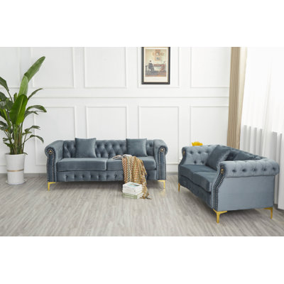 Ensemble de salon rembourré 2 pièces 