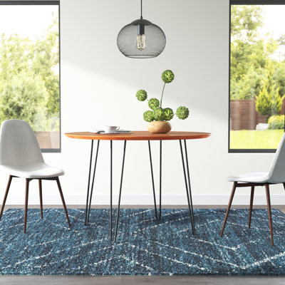 Romriell Round Metal Base Dining Table