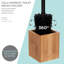 Brosse et support pour toilettes 14,37 "brun/noir
