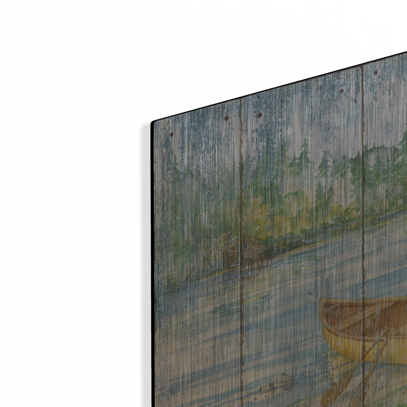 «Canoe Camp - Distress» par Paul Brent, H 12 po x l 16 po