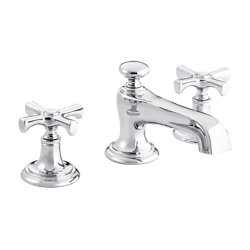 Bellis® Widespread Bathroom Faucet, Polished Chrome, Cross Handle
